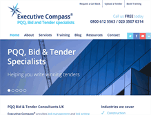 Tablet Screenshot of executivecompass.co.uk